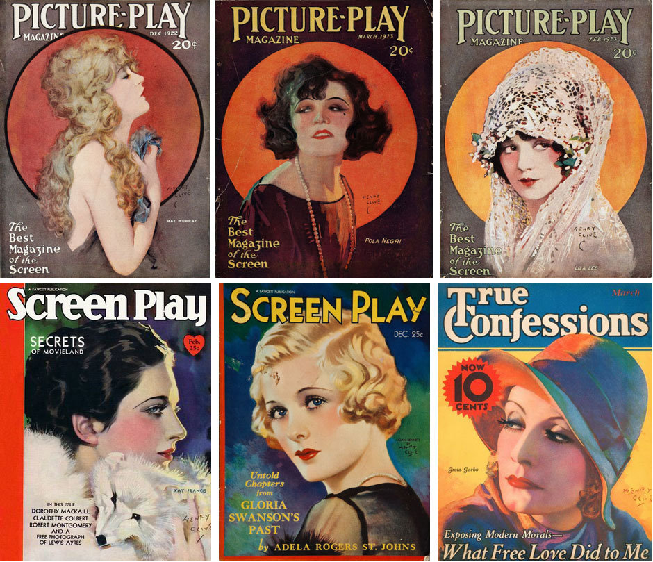 Henry Clive magazine covers