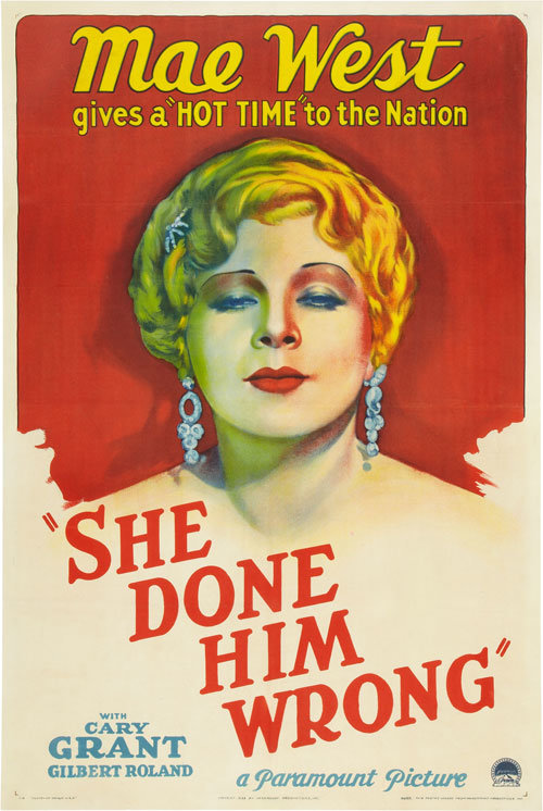 She Done Him Wrong Poster