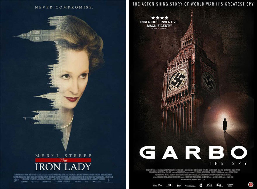 The Iron Lady and Garbo the Spy posters