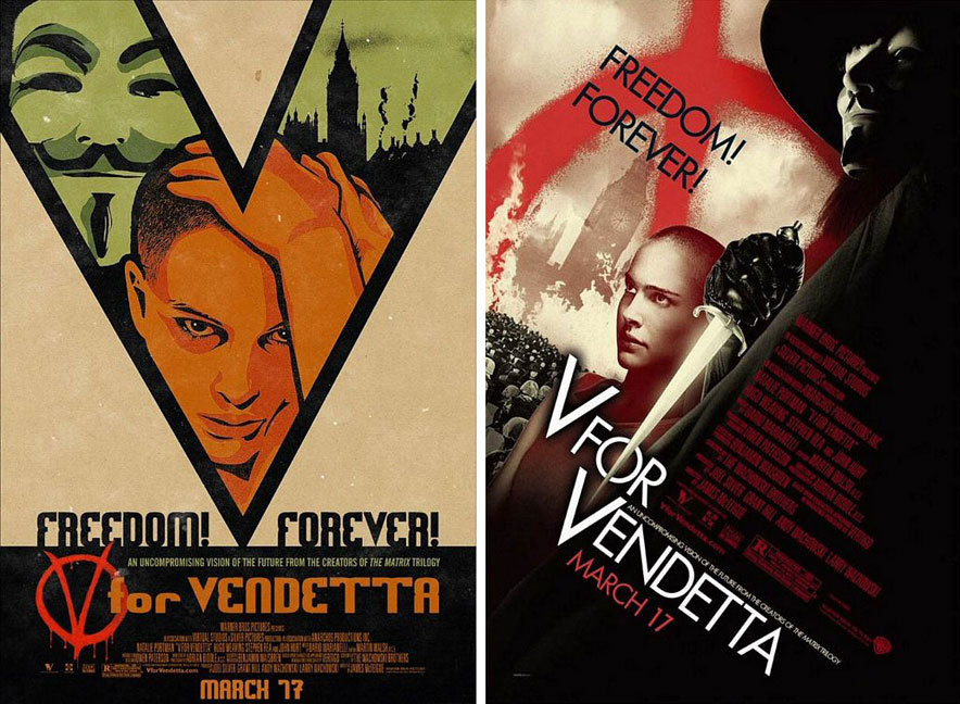 V for Vendatta posters